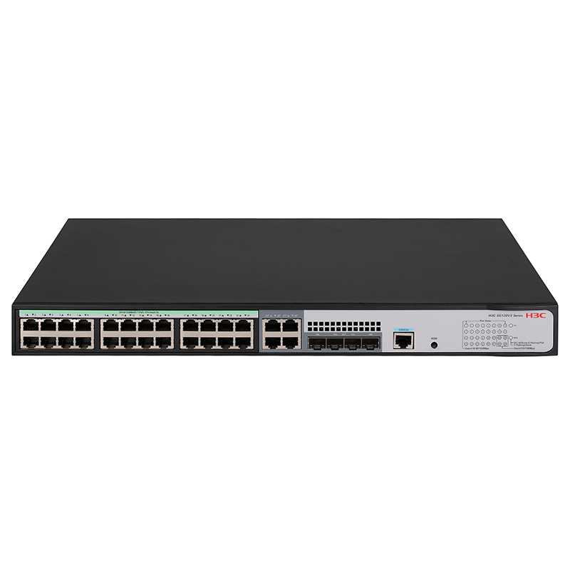 H3C S5120V3-28P-HPWR-LI 24千兆电口+4千兆光纤口弱三层网管企业级交换机